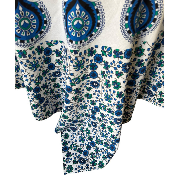 Earthbound Trading Cotton Tablecloth Floral Print Wall Hanging Spread 92" x 96" - Picture 4 of 5